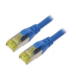 Patch Cord S/FTP Cat6a LSZH Albastru 3m | Electronic-mag.ro | Componente Electronice