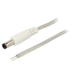 Cablu DC 5,5/2,5 mm 1m | Electronic-mag.ro | Componente Electronice