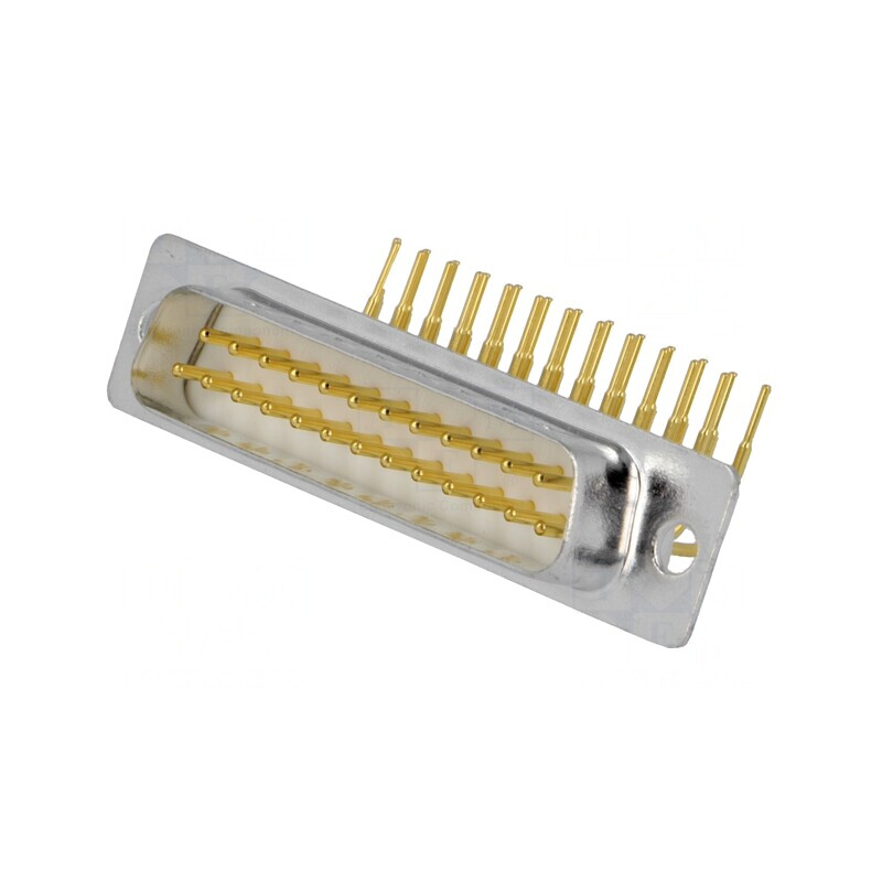 Conector D-Sub 25-Pin Soclu Tată PCB 90° THT | Electronic-mag.ro | Componente Electronice