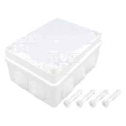 Cutie de conexiuni IP65 albă 110x150x70mm | Electronic-mag.ro | Componente Electronice