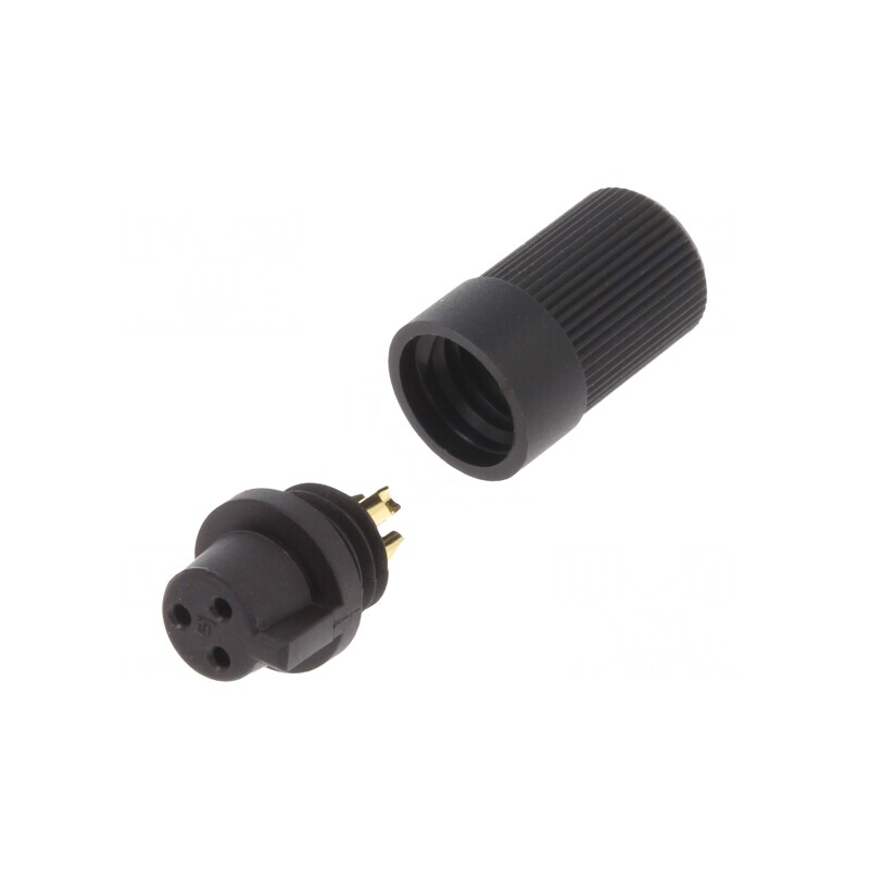 Conector circular 719 60V 3 PIN mufă mamă pentru cablu 3A | Electronic-mag.ro | Componente Electronice