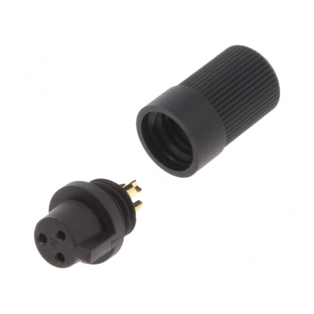 Conector circular 719 60V 3 PIN mufă mamă pentru cablu 3A | Electronic-mag.ro | Componente Electronice