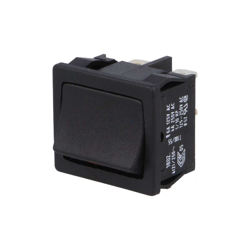 Comutator Basculant Negru DPST 4A 250V IP40 | Electronic-mag.ro | Componente Electronice Comutator Basculant Negru DPST 4A 250V IP40 | Electronic-mag.ro | Componente Electronice