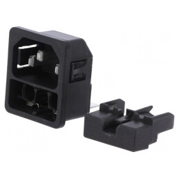 Conector Alimentare AC 10A 250V IEC 60320 | Electronic-mag.ro | Componente Electronice