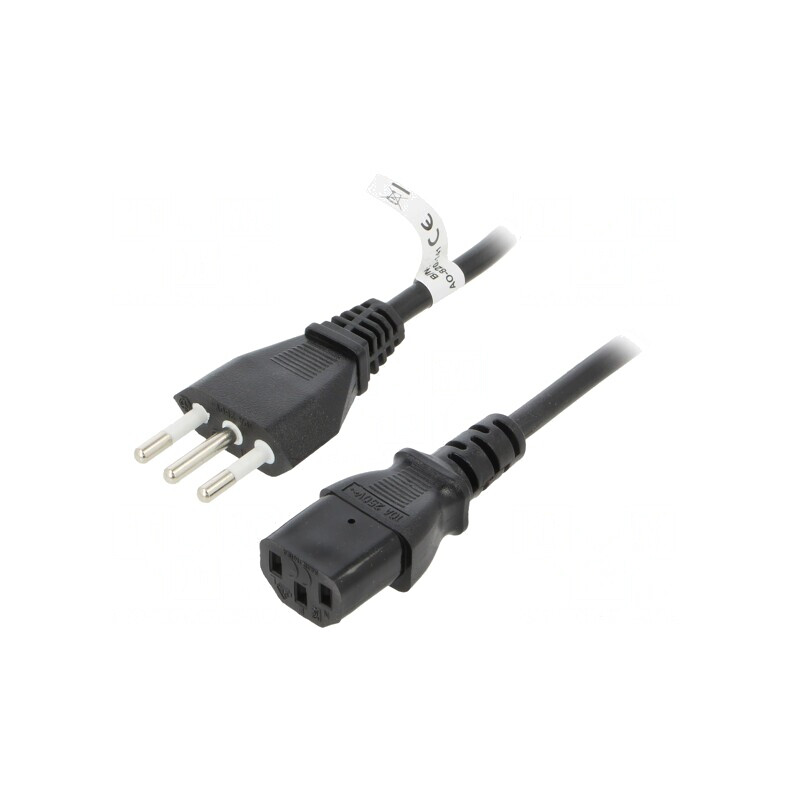 Cablu Alimentare Negru 1.8m IEC C13 10A | Electronic-mag.ro | Componente Electronice