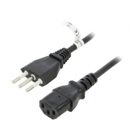 Cablu Alimentare Negru 1.8m IEC C13 10A | Electronic-mag.ro | Componente Electronice