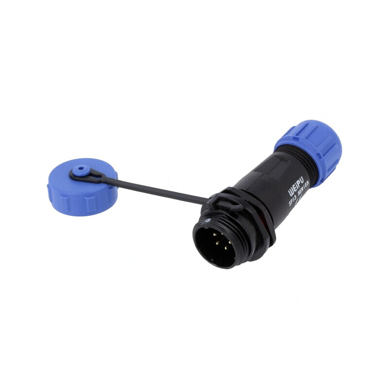 Mufă SP13 5 PIN cu Capac IP68 5A | Electronic-mag.ro | Componente Electronice