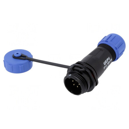 Mufă SP13 5 PIN cu Capac IP68 5A | Electronic-mag.ro | Componente Electronice