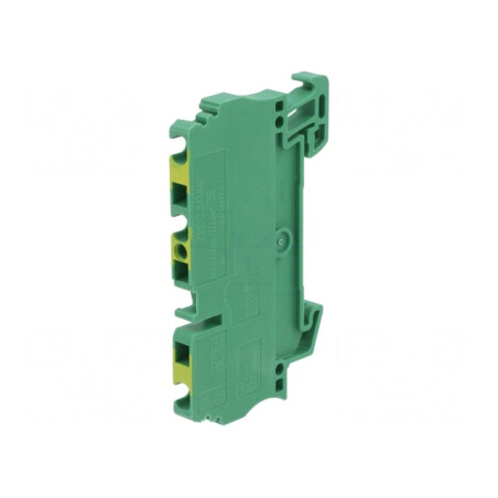 Conector Șine 2.5mm² 3 Pini Galben-Verde | Electronic-mag.ro | Componente Electronice