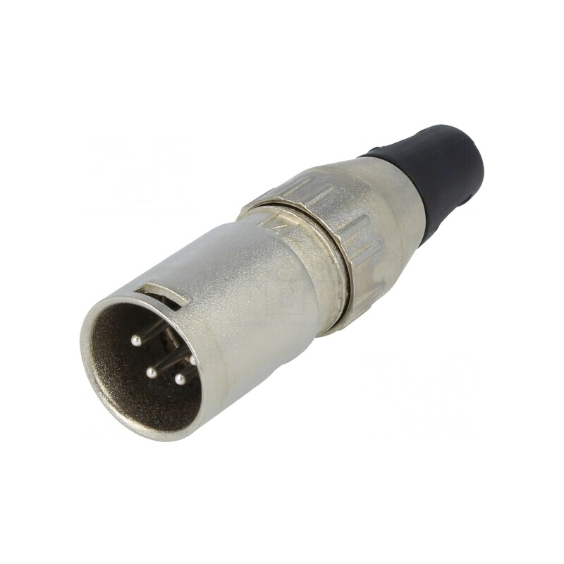 Mufă XLR Tată 4 Pin Drept Pe Cablu | Electronic-mag.ro | Componente Electronice