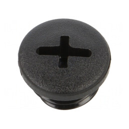 Capac de protecție M12 Poliamidă Neagră Metrică | Electronic-mag.ro | Componente Electronice