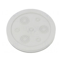 Garnitură Gri Deschis cu 7 Orificii IP54 | Electronic-mag.ro | Componente Electronice