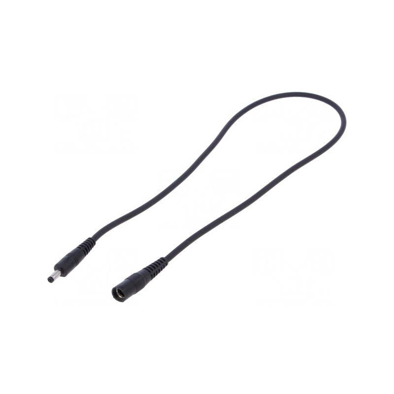 Cablu DC 5,5/2,1 Soclu la DC 4,0/1,7 Mufă Negru 1x1mm2 | Electronic-mag.ro | Componente Electronice