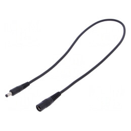 Cablu Alimentare DC 5.5/2.1 la 5.5/1.7 Negru | Electronic-mag.ro | Componente Electronice
