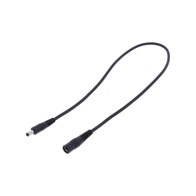 Cablu Alimentare DC 5.5/2.1 la 5.5/1.7 Negru | Electronic-mag.ro | Componente Electronice