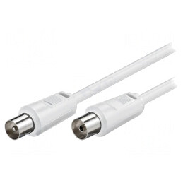 Cablu Coaxial Alb 15m 75Ω 9,5mm Priză-Mufă | Electronic-mag.ro | Componente Electronice