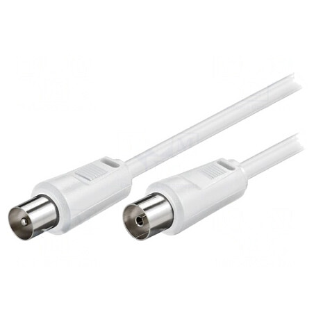 Cablu Coaxial Alb 15m 75Ω 9,5mm Priză-Mufă | Electronic-mag.ro | Componente Electronice