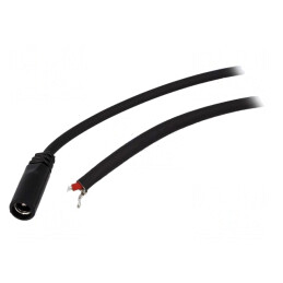 Cablu Alimentare DC 5,5/2,5 1,5m Negru | Electronic-mag.ro | Componente Electronice