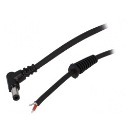 Cablu Alimentare DC 5,5x2,5mm Negru 1,5m | Electronic-mag.ro | Componente Electronice