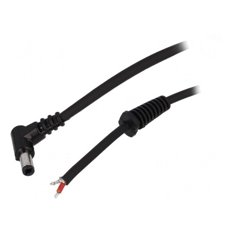 Cablu Alimentare DC 5,5x2,5mm Negru 1,5m | Electronic-mag.ro | Componente Electronice