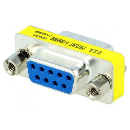 Adaptor D-Sub 9pin Tată-Mamă | Electronic-mag.ro | Componente Electronice