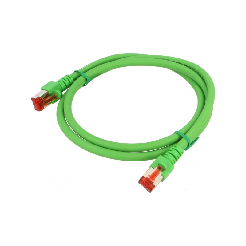 Patch cord S/FTP Cat6 Verde 1m LSZH | Electronic-mag.ro | Componente Electronice