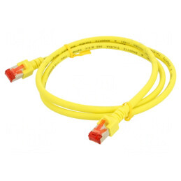Patch Cord Ethernet S/FTP Cat6 1m Galben LSZH | Electronic-mag.ro | Componente Electronice