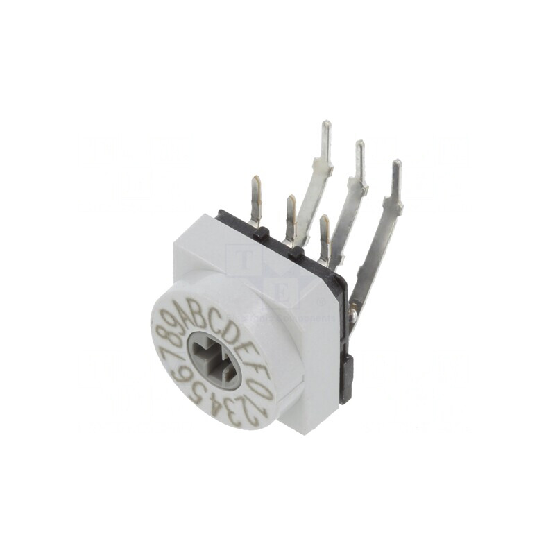 Întrerupător Codificare HEX/BCD 16 Poz THT 80mΩ | Electronic-mag.ro | Componente Electronice
