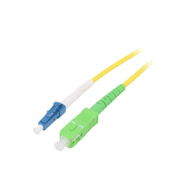 Patch Cord Fibra OS2 LC/UPC SC/APC 5m LSZH Galben | Electronic-mag.ro | Componente Electronice