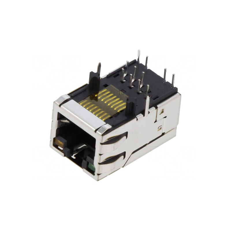 Soclu RJ45 ecranat cu LED 8p8c THT | Electronic-mag.ro | Componente Electronice Soclu RJ45 ecranat cu LED 8p8c THT | Electronic-mag.ro | Componente Electronice