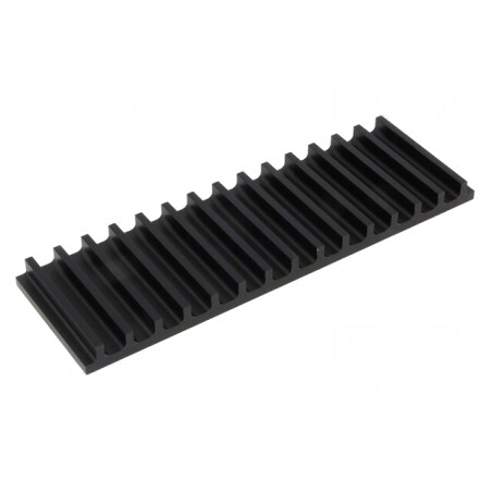 Radiator extrudat cu aripioare negru 50x159x10mm | Electronic-mag.ro | Componente Electronice