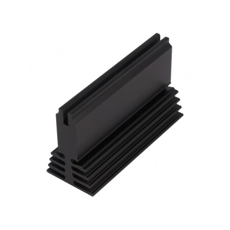 Radiator Extrudat Negru 75x29,4x45mm 3,5K/W | Electronic-mag.ro | Componente Electronice