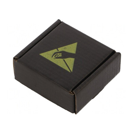 Cutie ESD cu Burete 60x60x25mm Carton Negru 100kΩ | Electronic-mag.ro | Componente Electronice
