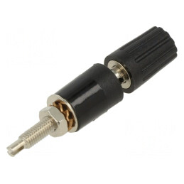 Soclu Banană 2mm 15A Negru | Electronic-mag.ro | Componente Electronice