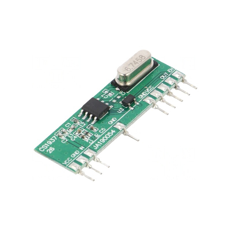 Receptor RF AM OOK 433,92MHz 2-5,5VDC THT | Electronic-mag.ro | Componente Electronice
