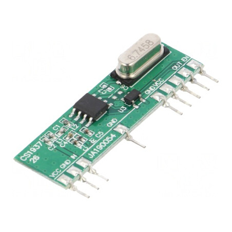 Receptor RF AM OOK 433,92MHz 2-5,5VDC THT | Electronic-mag.ro | Componente Electronice