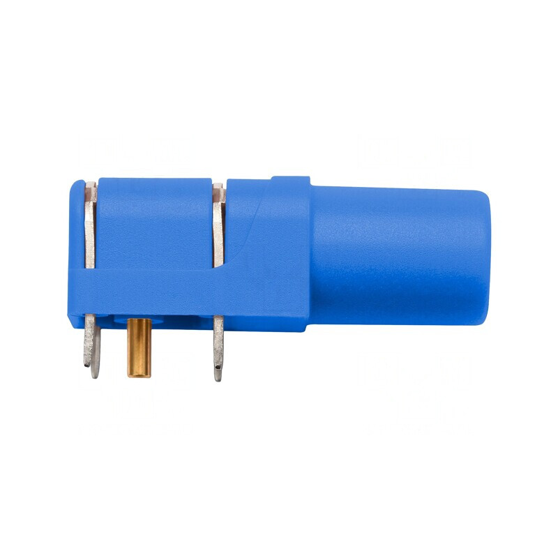 Soclu Banană 4mm Albastru Aurit PCB | Electronic-mag.ro | Componente Electronice