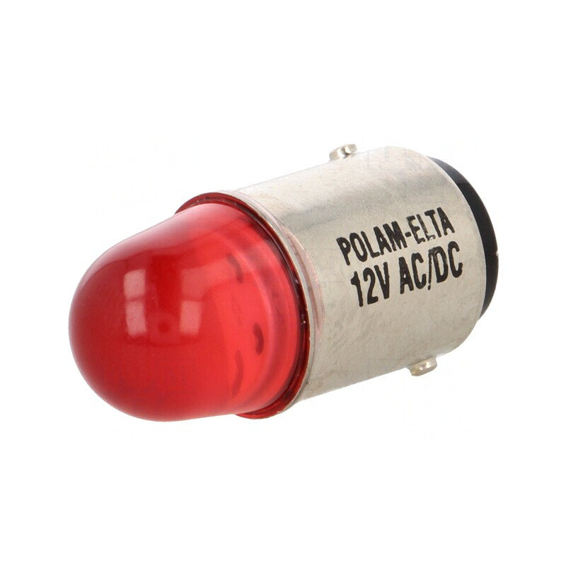 Lampă LED Roșie BA15D 12V | Electronic-mag.ro | Componente Electronice