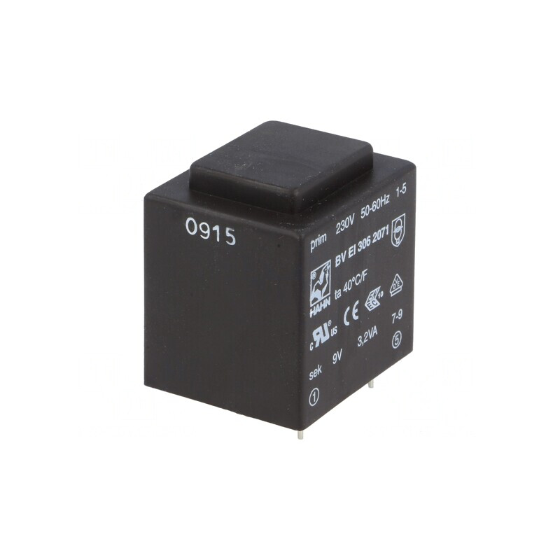 Transformator Încapsulat 3,2VA 230V 9V PCB | Electronic-mag.ro | Componente Electronice Transformator Încapsulat 3,2VA 230V 9V PCB | Electronic-mag.ro | Componente Electronice