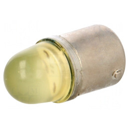 Lampă LED galbenă 230V BA15S | Electronic-mag.ro | Componente Electronice