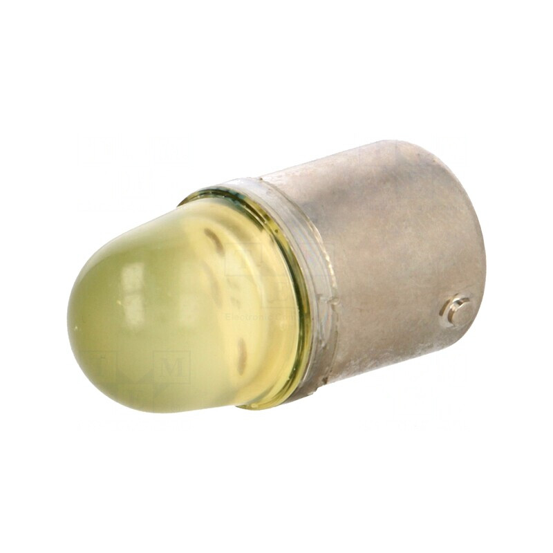 Lampă LED galbenă 230V BA15S | Electronic-mag.ro | Componente Electronice