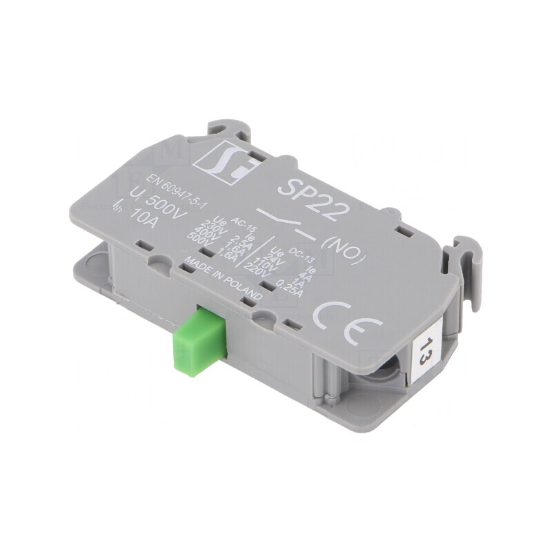 Contact NO 22mm 2,5A 230VAC 4A 24VDC | Electronic-mag.ro | Componente Electronice