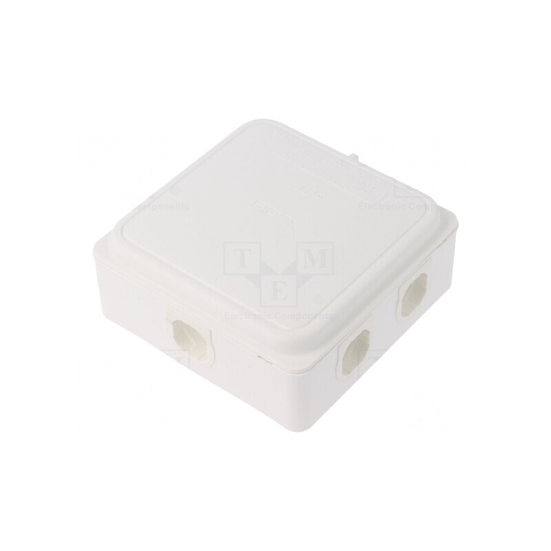 Cutie de conexiuni IP65, 110x110x49mm, albă | Electronic-mag.ro | Componente Electronice Cutie de conexiuni IP65, 110x110x49mm, albă | Electronic-mag.ro | Componente Electronice