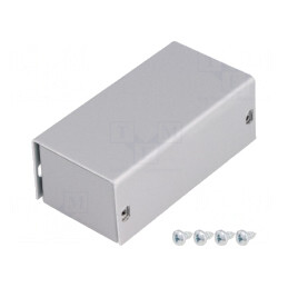 Carcasă Universală Aluminiu Gri 38x72x28mm | Electronic-mag.ro | Componente Electronice