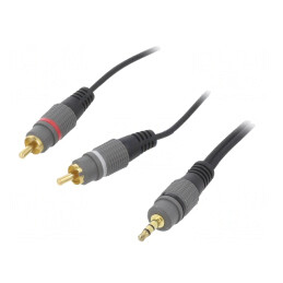Cablu Audio Jack 3,5mm la RCA 2x 10m Aurit | Electronic-mag.ro | Componente Electronice