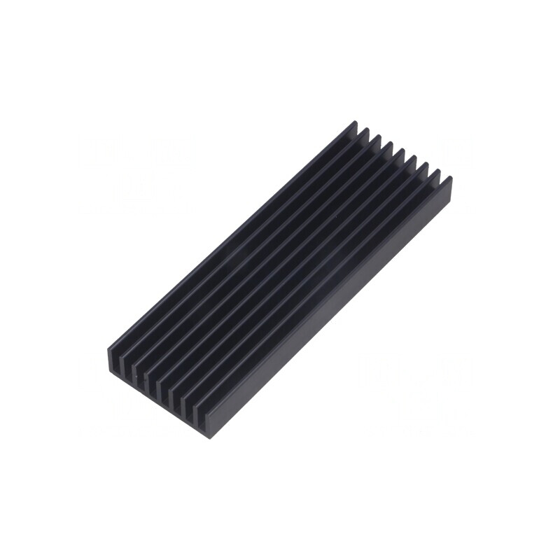 Radiator Extrudat cu Aripioare Negru 100x33x14mm | Electronic-mag.ro | Componente Electronice
