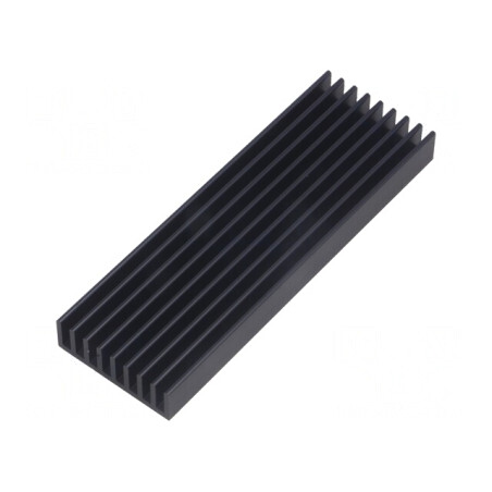 Radiator Extrudat cu Aripioare Negru 100x33x14mm | Electronic-mag.ro | Componente Electronice