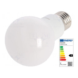 Lampă LED E27 8W Alb Cald 2700K