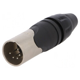 Mufă XLR Tată 5-Pin Drept pe Cablu | Electronic-mag.ro | Componente Electronice