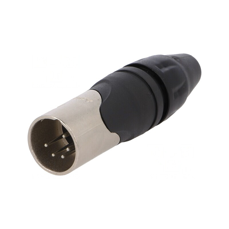 Mufă XLR Tată 5-Pin Drept pe Cablu | Electronic-mag.ro | Componente Electronice